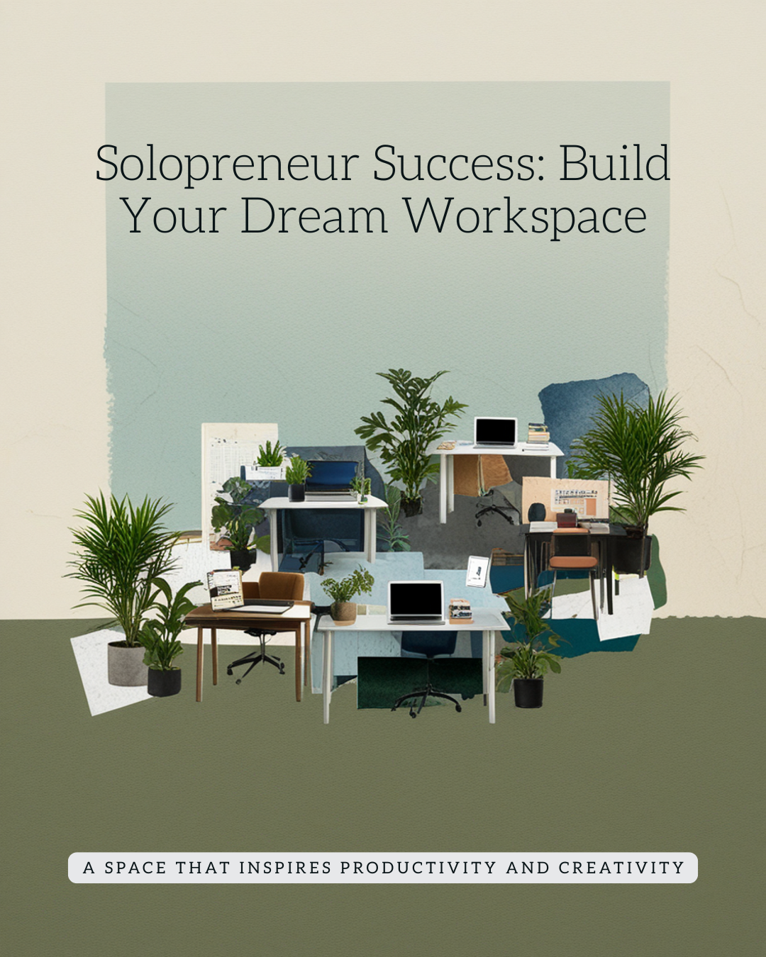 Instagram Post - Solopreneur Success Build Your Dream Workspace